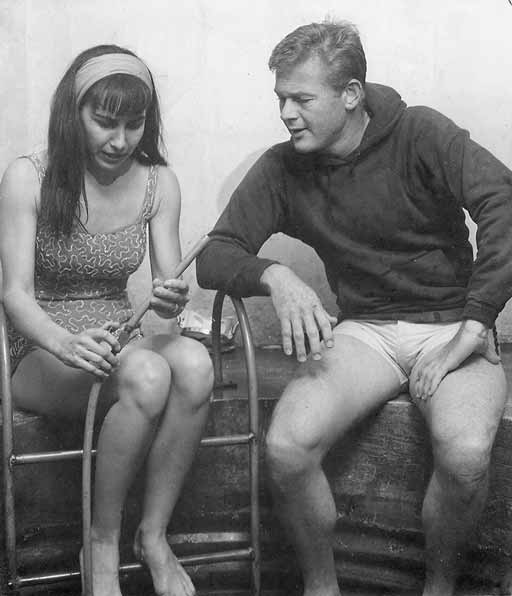 Martin Milner and mermaid Bonnie