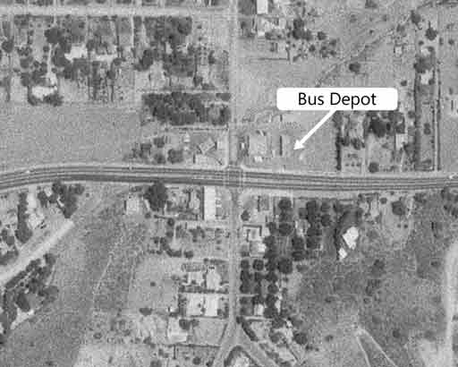 Bus depot - 1964 aerial